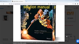 Applied Statistics and Probability for Engineers 6th edition Douglas Montgomery solutions manual