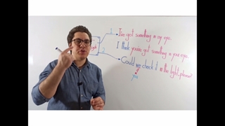 فکر کنم تو چشمم یه چیزیه