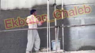 نحوه سیمانکاری در ارتفاع با دستگاه ملات پاش