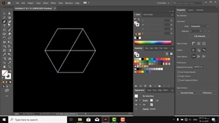 آموزش ترسیم مکعب سه بعدی تو در تو در ایلاستریتور-Mixkade.ir