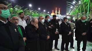 تشرف خدام بارگاه منور رضوی به عتبات عالیات در آستانه شهادت امام کاظم (ع)