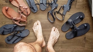 انواع مدل های صندل مردانه چرمی