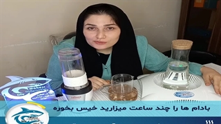 طرز تهیه شیر بادام خانگی با استفاده از آب یونیزه قلیایی