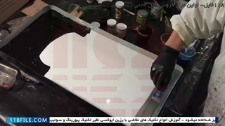 آموزش نقاشی با رزین-آموزش نقاشی آبستره-آموزش تصویری نقاشی آبستره با رزین