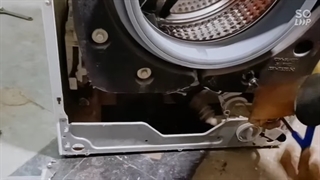 تست شکستگی شفت و سه نظام ماشین لباسشویی _ برف سرویس