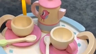 ست اسباب بازی چایی خوری چوبی
