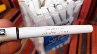 چاپ و حک لیزری لوگو و برند روی خودکار پرشین ال ایکس در قم