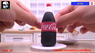 آشپزی مینیاتوری : کیک کوکاکولا - موج کره ای