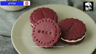 بیسکویت کرم دار مخملی - موج کره ای