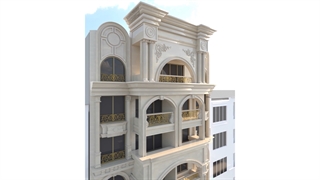 طراحی نما ساختمان پروژه خیابان انوری مشهد گروه مهندسی متراژ