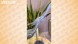 خرید ست دوتایی مجسمه پلی رزین مدل مرغ ماهی خوار