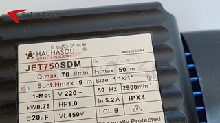 پمپ آب جتی یک اسب کله استیل هاچاسو HACHASOU JET750SDM | مرکز صنعت |04135512002
