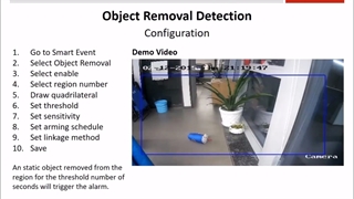 تشخیص گم شدن یا سرقت اشیا در دوربین مداربسته هایک ویژن