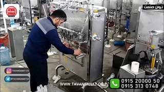 دستگاه پرکن مایعات غلیظ توان صنعت | دستگاه پرکن نیمه اتومات | دستگاه پرکن پیستونی | 09152000050