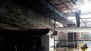 عایق فوم پاششی سقف تیرچه سفالی