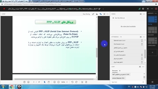 پروتکل‌های SLIP و PPP، مفاهیم لایه IP، پروتکل و بسته‌های IP، آدرس‌دهی ماشین‌ها و کلاس‌های مختلف IP