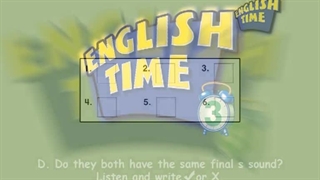 English Time 3 Race 2 Unit 7 Phonics Time D