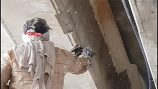 فوم پاششی پلی یورتان ساختمان بتنی