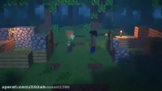 دوبله فارسی انیمیشن ماینکرافت داستان الکس و استیو ( زندگی سخت )