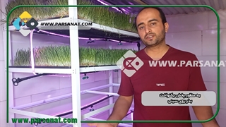 خط کش تراز بذر در کشت علوفه هیدروپونیک