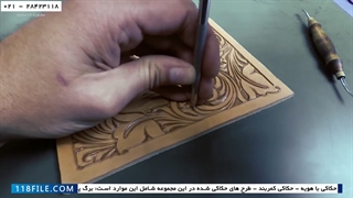آموزش حکاکی روی چرم - آموزش حکاکی روی چرم با هویه-حک کردن طرح سر اسب روی چرم
