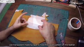 آموزش آنلاین چرم دوزی-دوخت کیف چرم با دست -  ( دوخت کیف چرم )