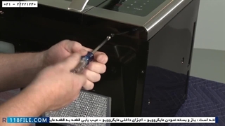 Frigidaireآموزش تعمیر مایکروویو-آموزش تاچ مایکروویو- تعویض دیود خازن ولتاژ بالا برند