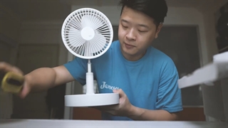 پنکه شارژی و اسپیکر بلوتوث شیائومی Xiaomi ZOLELE Bluetooth Stereo Folding Storable Fan P10S