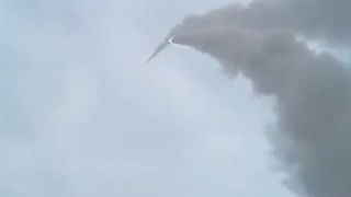 لحظه شلیک موشک از لانچر سامانه پدافند هوایی S-300