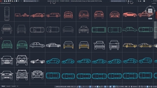 دانلود رایگان آبجکت دوبعدی اتوکد ماشین | +100 آبجکت حرفه ای