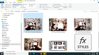 دکور کریسمس برای عکاسی