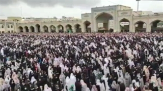 اقامه نماز باشکوه عید سعید فطر در حرم مطهر رضوی
