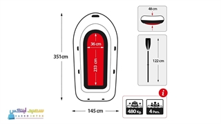 قایق بادی اینتکس کد 68351