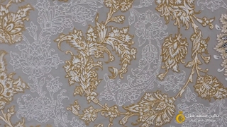 ویدیوی فرش طرح سالار کد 9712 زمینه نقره‌ای 1200 شانه نگین مشهد هلال