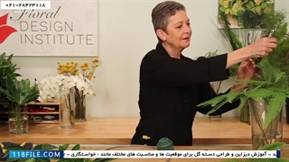 آموزش تصویری گل آرایی-طرز آموزش گل آرایی-ساخت حلقه گل آبشاری