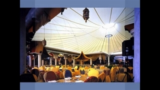 مدرنترین سایبان خیمه ای تراس رستوران