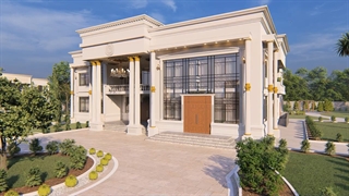 طراحی ویلا کلاسیک
