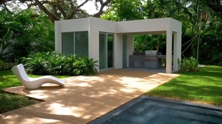 طراحی حیاط ویلا