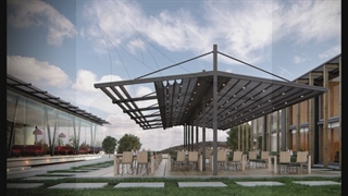 سایبان متحرک تراس رستوران