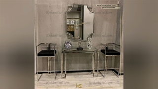 مدل میز کنسول استیل به همراه آیینه