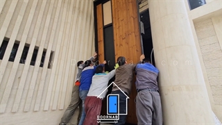 درب فریم لس با لولای پیوت در ابعاد سفارشی!