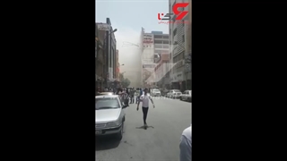 ریزش ساختمان تجاری 10طبقه در آبادان