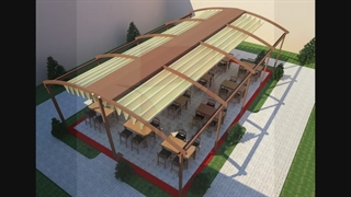 جدیدترین سایبان کنترلی روف تراس کافه رستوران