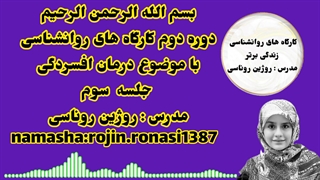 کارگاه درمان افسردگی&جلسه سوم&روژین روناسی