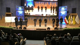 اجرای سرود فرزندان شهید مدافعان حرم فاطمیون افغانستان در حضور سردار قاآنی