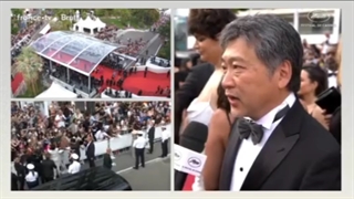 فیلم کامل و رسمی حضور آیو و بازیگران بروکر در فرش قرمز کَن فرانسه