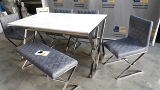 مدل میز ناهار خوری استیل 4 نفره شیک