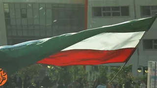 اجرای سلام فرمانده در میدان شهدای مشهد مقدس