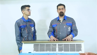 آموزش کولر گازی (نصب پنل روی دیوار)