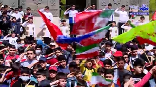 آشنایی با فرهنگ مهدویت با اجرای سلام فرمانده در برخی مدارس تبریز